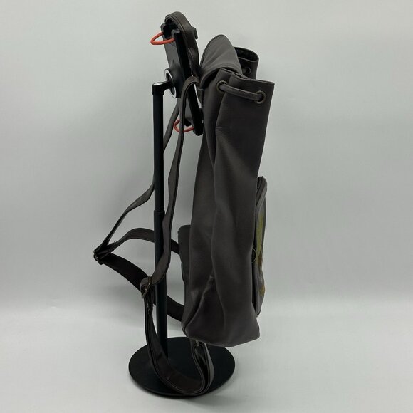 VTG Disney World Animal Kingdom Bag Brown Faux Leather Embroidered Tree Of Life - Picture 13 of 16